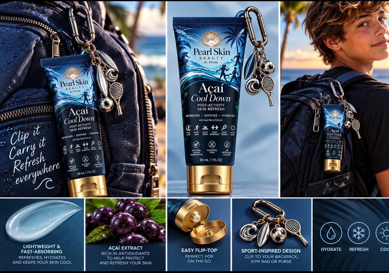Açaí Cool Down Ocean Gold campaign